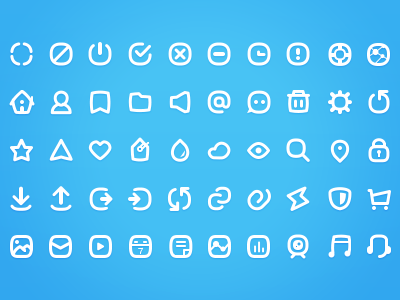 Faaaaaaticons 24px fun glyph icons minimal