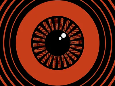 Lomax Eye Poster eye gig illustration poster red retro vector