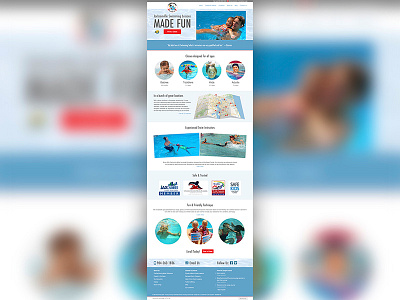 Swimming Safari Homepage bootstrap bootstrap3 expressionengine homepage jacksonville mobilefirst responsive swimming swimmingsafari web webdesign
