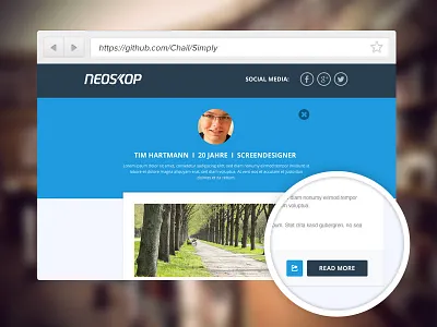 Simply - Free KirbyTheme article blog browser clean flat kirby minimal simple theme
