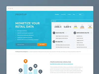Profitup homepage animation app bi business home homepage illustrations intelligence profitup retail website