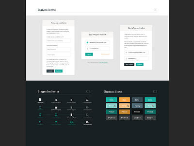 UI Kit buttons color design flat focus lab interface kit phlat ui ui kit user website