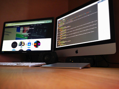 My WorkSpace 2013 design desk france imac keyboard mac trackpad workspace