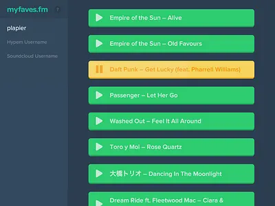 myfaves.fm audio exfm flat hypem hypemachine meteor player soundcloud ui