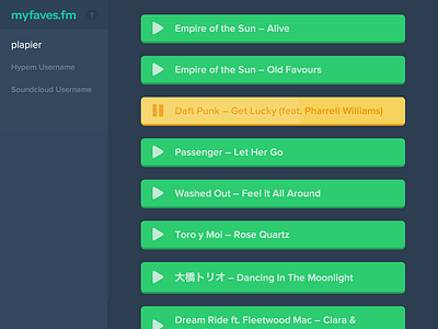 myfaves.fm audio exfm flat hypem hypemachine meteor player soundcloud ui