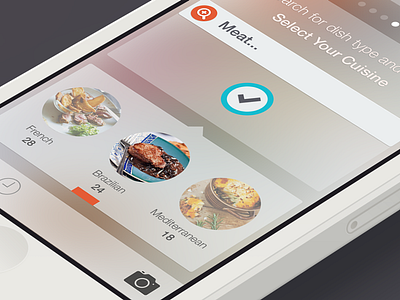 Recipe App calendar design flat ios iphone iphone5 notes organize profile
