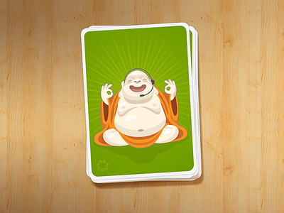 Deck of cards buddhi cards deck green illustration wood zendesk