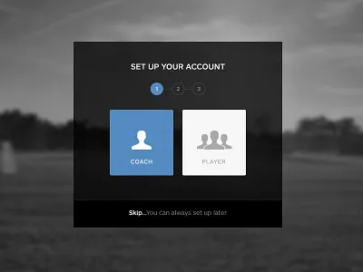 Set Up account dark flat minimal set up sign in sign up ui