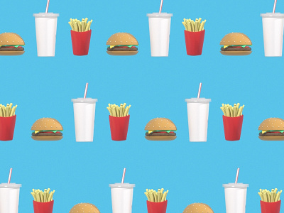 pattern 3d 3ds max food hamburger pattern