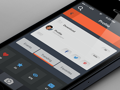 Profile calendar design flat ios iphone iphone5 notes organize profile