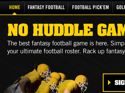 Fantasy Sports Hub Page basketball buffalo wild wings fantasy sports football golf ui