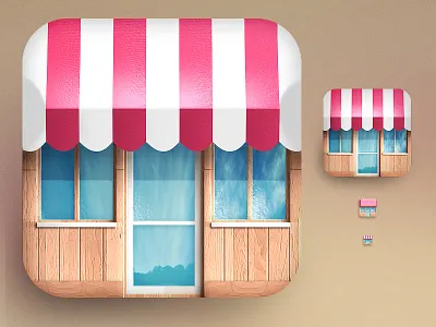 Sweet House App Icon 3d app building favicon house ico icon iphone sweet