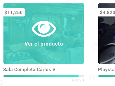 Product list hover clean ecommerce flat green product responsive sell simple website