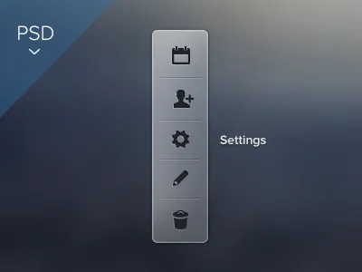 Nav glass + PSD freebie glass icons navigation peru psd