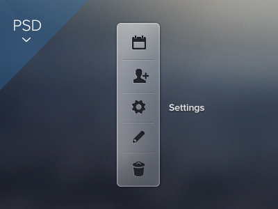 Nav glass + PSD freebie glass icons navigation peru psd
