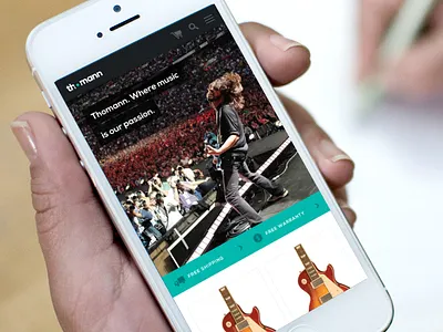 Responsive Ecommerce Header Bar cart checkout clean dark ecommerce header list menu mobile music responsive search