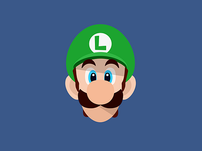 Flat Luigi Wallpaper flat ios iphone iphone 4 iphone 5 luigi mario nintendo wall wallpaper