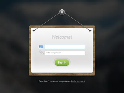 Login Form PSD download form freebie hanging login psd resource skeuomorphism