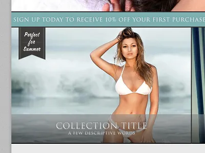 Swimwear classy ecommerce elegant swimwear web