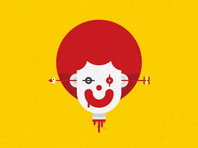 Bloody Mac death icon illustration mcdonald ronald