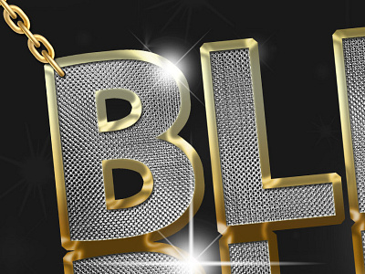 Bling Bling art bling bling bling design gold light metal redigma shiny spark