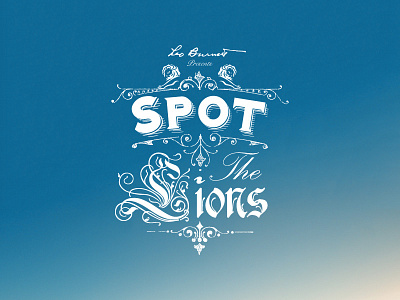 Poster for event - who will win at Cannes Lions? cannes french typography lettering lions lockup typography