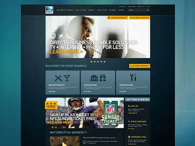 DirecTV color design digital design interface ue ui user experience user interface ux visual design web design website