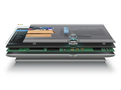 CleanMyMac 2 design illustration chip cleanmymac cmm2 design illustration illustrator interface mechanism motherboard processor scheme vector