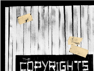 Copyrights Poster design gig poster hand made mike l perry poster tape texture