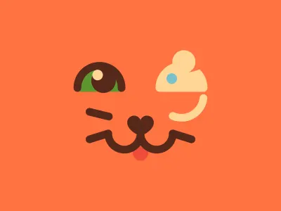 Cat mouse logo cat ferrethills friendly logo mouse nice nikita lebedev pet simple soft