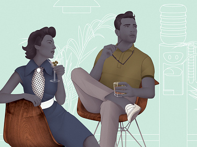 Office Party illustration