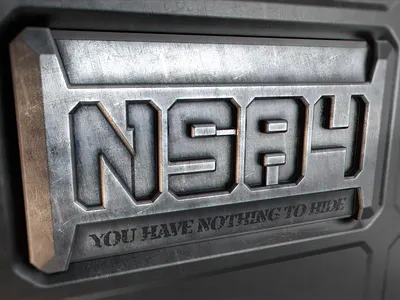 NSA Plaque Proposal 1984 3d big brother nsa nsa1984 prism privacy security snowden wire tapping