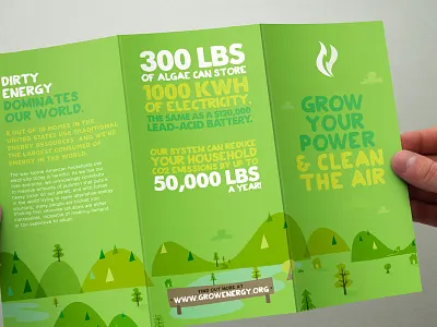 Grow Energy events flyer / illustration / branding branding energy event flyer green identity illustration tree