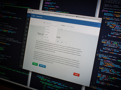 Webnetix CMS Part 2 blog blog site code dashboard development flat flat design flat ui in browser design metro mike busby webnetix