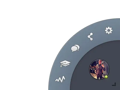 Radial Menu Concept animation icons interface menu menu concept mike busby radial menu