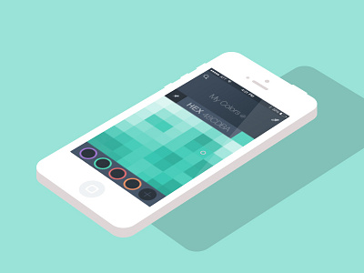 PSD - Color Picker app color eyedropper flat free interface ios picker psd ui user