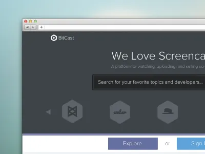 Bitcast Landing bitcast dev developer homepage landing video
