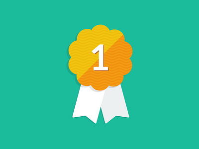 Flat Ribbon Badge almost flat award badge free freebie icon illustration psd psddd ribbon