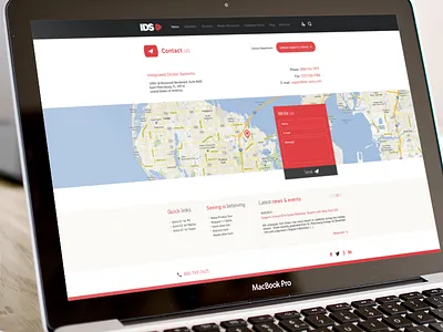 IDS Astra Final brand css3 design flat grey html5 icons interface professional red website white