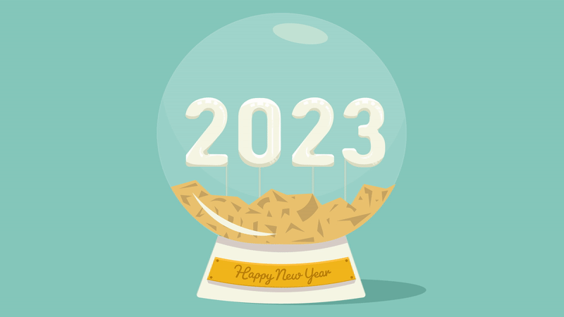 Happy New Year! 2023 after effects design happy new year illustration vector