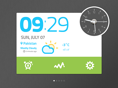 Time Widget PSD interloop team interloop time ui ux widget