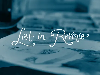 Lost In Reverie Final calligraphy elegant feminine girly hand lettering illustration lettering logo lost in reverie script type typography
