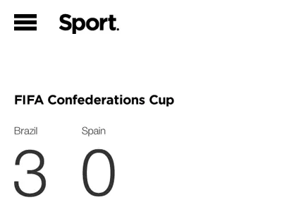 News.Sport.Weather. Sport app flat ios ios7 score sport ui ux