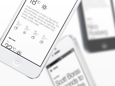 News.Sport.Weather. Parallax app flat ios ios7 landing page parallax ui ux website