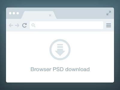 Browser Freebie PSD browser chrome clean free freebie simple