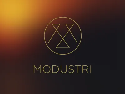 Modustri Logo branding illustrator logo vector