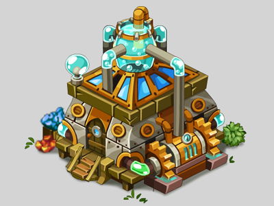 Alchemistry Laboratory Levels alchemistry laboratory anna art building concept fantasy game ivanova nikita oscolcov pykodelbi steampunk