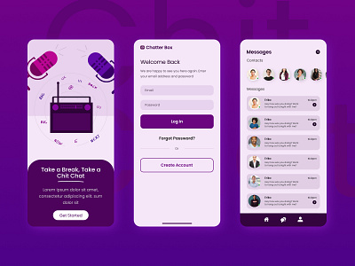 Mobile App Design : Messenger App andriod app appdesign apple branding design google graphic design herosection illustration iphone logo mobile mobile app pixel typography ui uimobiledesign ux vector