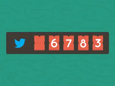 Twitter Counter Box counter counter box followers tweet twitter twitter box wood wood grain