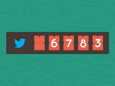 Twitter Counter Box counter counter box followers tweet twitter twitter box wood wood grain